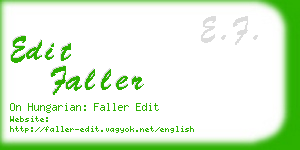 edit faller business card